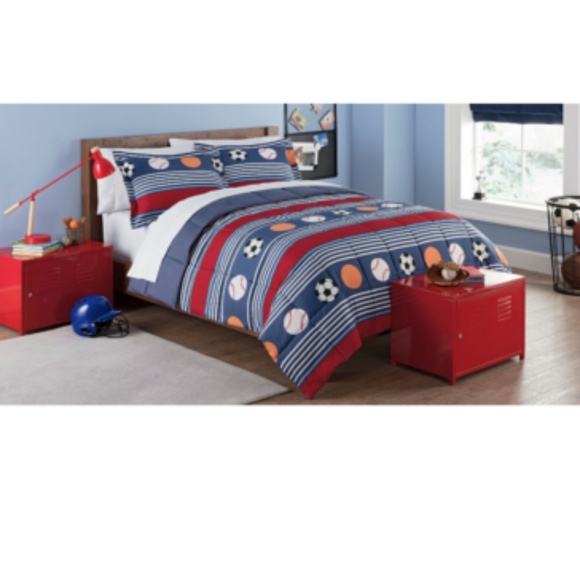 Living Quarters Bedding Boys Sports Comforter Reversible Twinxl